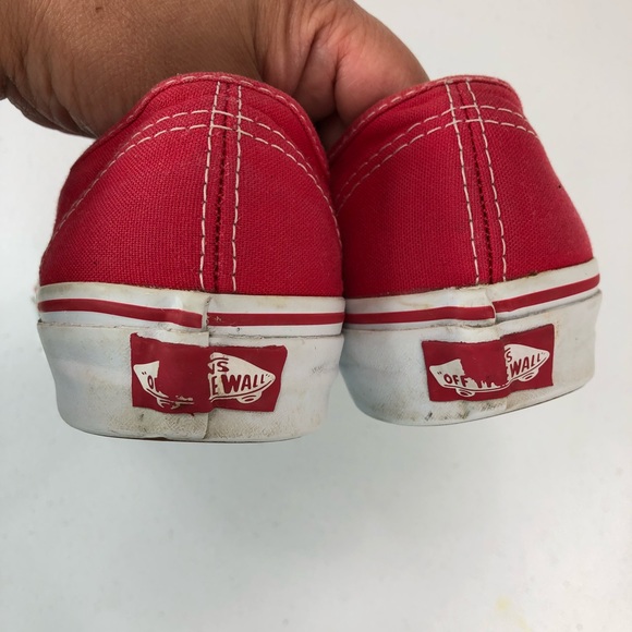 Vans red sneakers men size 5 (#36) - Picture 6 of 8